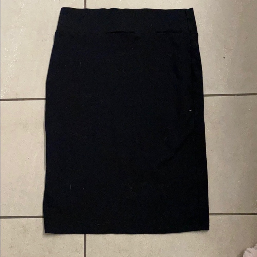 Black pencil skirt